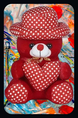 SHIVANGI COLLECTIONS Red Color Teddy Bear Soft Toy For Kids_NEW1  - 35 cm(Multicolor)