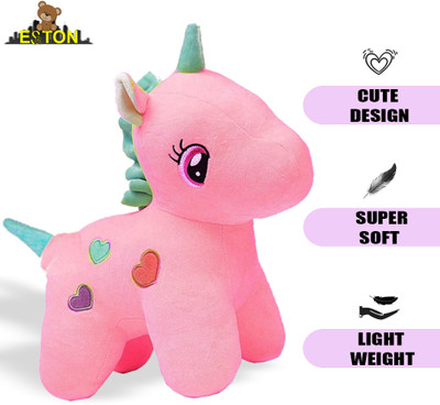 OZEE Unicorn Pink Soft and Stuffed Toys for Birthday Gift for Girls/Wife/Husband/  - 25.01 cm(Pink)