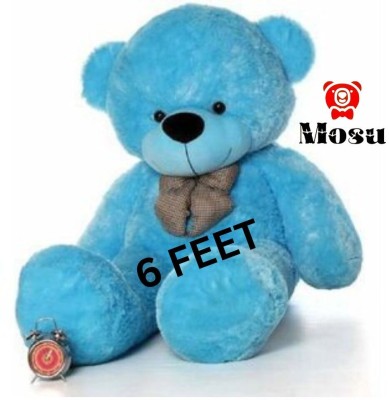 MOSU Soft Stuffed/Fluffy/Huggable Cute Teddy Bear for Kids and girls (6 feet)  - 189 cm(Blue)