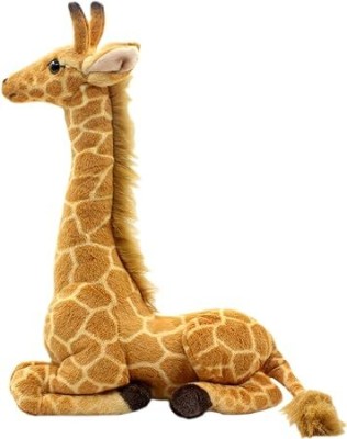 Tickles Sitting Giraffe Soft Stuffed Plush Animal Toy For Kids Boys & Girls  - 25 cm(Brown)