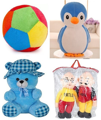 MHK Combo Of 4 Trending Soft Toys For Kids_523  - 18 cm(Multicolor)