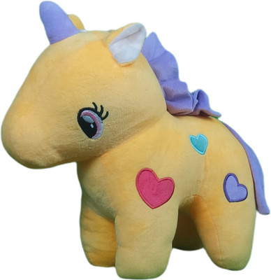 Play Hour Fairy Unicorn Plush Soft Toy For Ages 3 Years And Up  - 40 cm(Yellow)