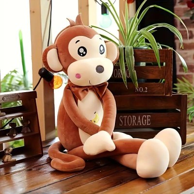 Tickles Monkey Soft Stuffed Plush Animal Toy for Kids Boys & Girls Birthday Gift  - 35 cm(May Vary)