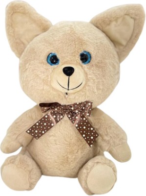 KRIDNAK Kids Gracy Fox Cute Soft Stuffed Animal Plush Toy For Kids  - 35 cm(Beige)