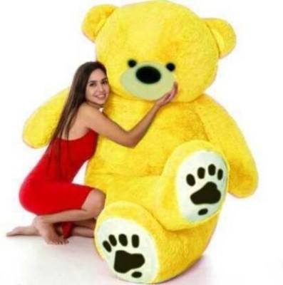 Plushie 4 Feet Se Toda Chota Very Cute Long Soft Hugable Teddy Bear Best For Gift - 120 CM YELLOW.  - 48 inch(Yellow)