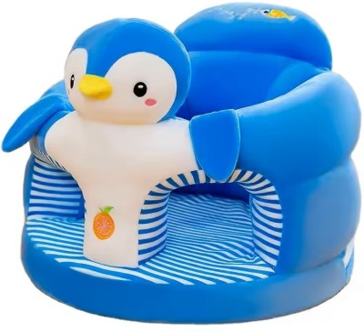 AVS Penguin Shape cute cartoon Infant Safety Seat Soft Stuffed Animal Baby Sofa  - 35 cm(Blue)