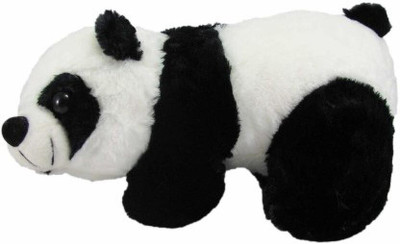 THE MODERN TREND Panda Soft Toys 26Cm - Black & White - 10.5 inch (Black)  - 26 cm(Black)