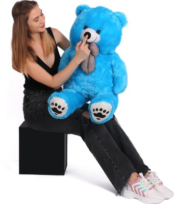 Ziraat StuffedTeddy Bear 3 feet Long Soft Sky Blue bear BIRTHDAY GIFT - 90.5 cm (Blue)  - 90.5 cm(Blue)