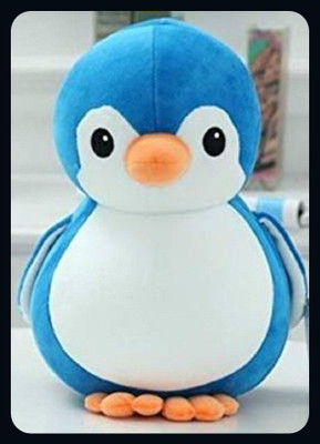 Zuku penguin soft toy blue penguin teddy bear-KIDS  - 30 cm(Blue)