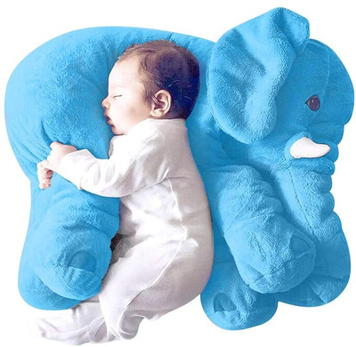 R k Lovely Baby Pillow and Stuffed Animal Elephant Soft Toy of Plush Hugging Pillow  - 60 cm(Multicolor)