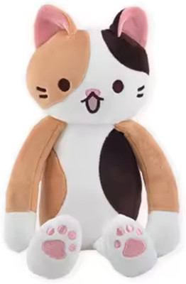 TechMax Solution Long Hand Leg Cat Plush Pillow  - 60 cm(BROWN & BLACK)