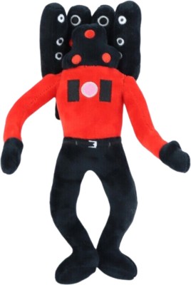 TechMax Solution Scary Toilet Red Speakerman Stuffed Figure Doll for Fans Gift  - 30 cm(Red)