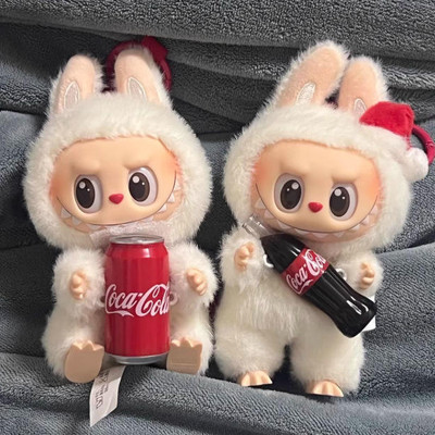 SLEEPX OWL Coca-Cola Bunny Labubu Soft Toy | Vinyl Monster Surprise Blind Box  - 17 cm(Multicolor)