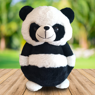 Webby Soft Animal Plush Standing Panda Soft Toy | Teddy for Kids  - 20 cm(Multicolor)