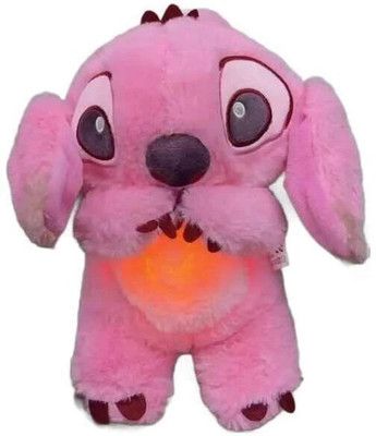 tinytotem Stitch Sleeping Breathing Teddy with Music and Light Soft Toy  - 32 cm(Multicolor)