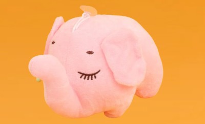 SHREEJI GIFT Elephant Soft Stuffed Plush Toy  - 20 cm(Pink)