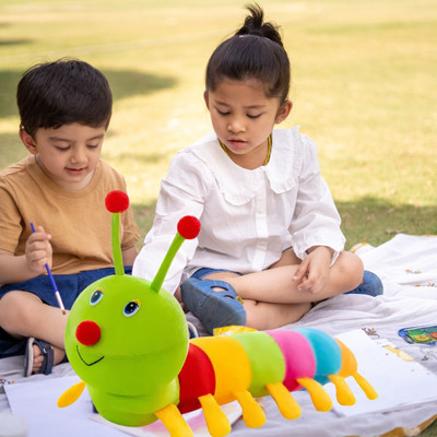 CTC CREATION Double Caterpillar Soft Toy Pack for Toddlers  - 68 cm(Multicolor)