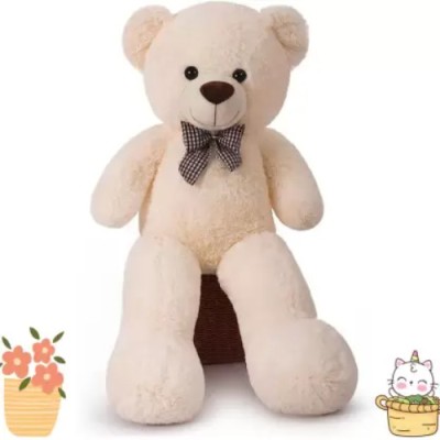 pandaabee LEGAL LOVE (Standing) Cute Soft Teddy Bear For Gift & Birthday Party 5 FEET  - 152 cm(Cream)