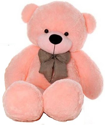 AVSHUB 3 Feet Super Soft Medium Lovable/Huggable Cute Teddy Bear with Neck Bow  - 91 cm(Pink)