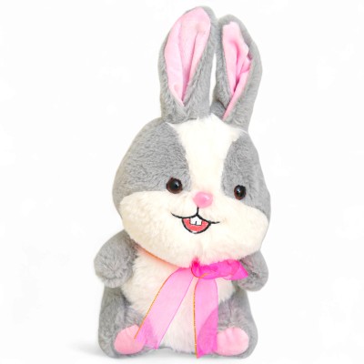 KN Inc Rabbit Soft Toy, Bunny plushie, Soft Quality, Cute & Adorable stuffed animal  - 35 cm(Grey)