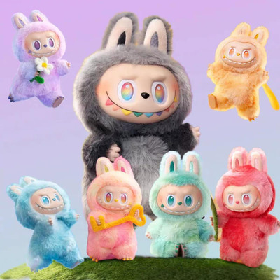 parspar Colorful Plush Bunny Toy Figures – Bigtime Crazy Surprise Soft Keychain Dolls  - 6 mm(Multicolor)