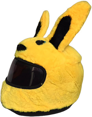 BestLook Trending Yellow Bunny Funy Bike Riding Helmet Cover Helmet Buckle Clip