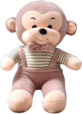 Vjoy Enterprices Monkey Soft Plush Animal Stuffed Toy for Kids Boys & Girls Birthday Gifts  - 12 mm(Brown)