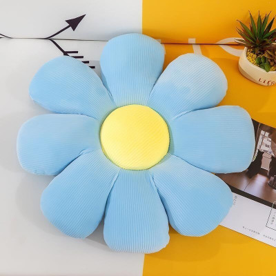 Vaishnavi toys Decorative Blue & Yellow Sunflower, Cute Stuffed Pillow for Couch, Sofa  - 35 cm(Blue, Yellow)