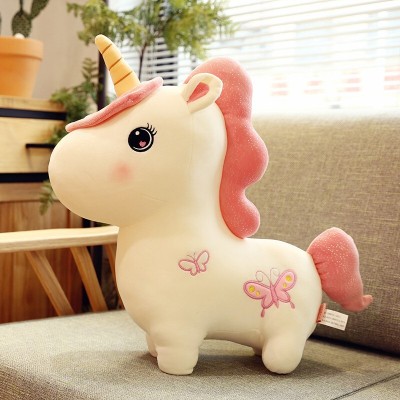 Zyamalox Super Soft 35 cm Unicorn Tattooed Soft Toy Soft Plush Toy  - 35 cm(Pink)