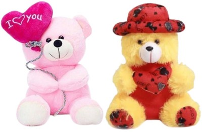 Jeet Gift Gallery Loveble Soft Teddy Bear Combo For Kids Unisex ANd Gift Fr Girlfriend 25CM  - 25 cm(Multicolor)