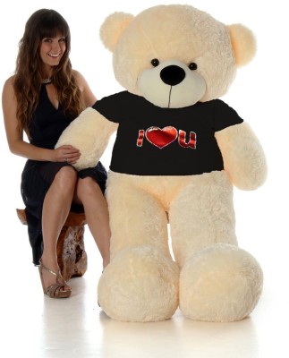 AVSHUB Gaint Lovable 4 Feet I Love You Teddybear with T-Shirt for Girls  - 20 cm(Beige)
