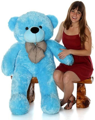 MOLAP TOYS 3 FEET BLUE SOFT AND CUTE TEDDY FOR KIDS AND BIRTHDAY GIFT  - 90 cm(Blue)