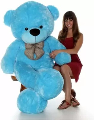 JST SOFT TOYS Lovable, Huggable, Soft And Smooth Gift For Someone Special 3 Feet Blue  - 90 cm(Blue)