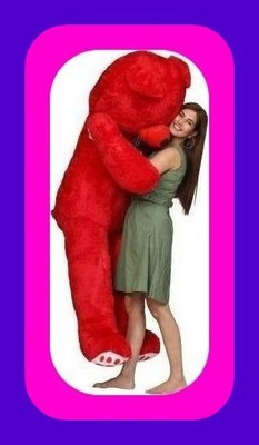Abhinav toys Z_New Stuffed Toys Premium quality 429  - 90 cm(Red)