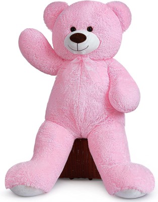 Krishna Creation 5 FEET PINK TEDDY For Girls And Boys | Teddy Bear With Neck Bow Stuffed Toy  - 60 inch(Pink)