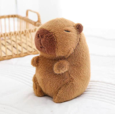Fun4You Capybara Plush Toy-Soft & Cuddly Stuffed Animal for Kids  - 25 cm(Brown)