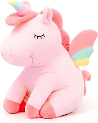 Divyanshi Enterprises Super Soft Plush Unicorn Stuffed Toy  - 30 cm(Pink)