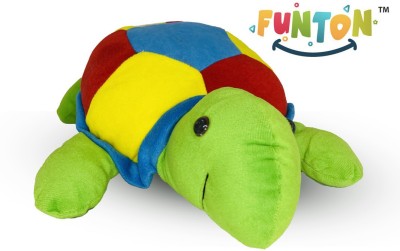 Funton Plush stuffed animal Turtle soft toy for kids, girls & boys and Birthday gifts  - 10 cm(Green)
