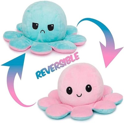 Apex Toys Reversible Mini Octopus Cute Baby Plush Toy  - 15 cm(Pink, Sky Blue)