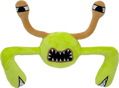 TechMax Solution Soft horror cute face plush soft toys  - 30 cm(Green)