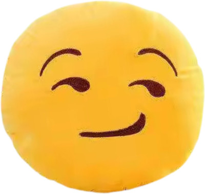 TechMax Solution Three Smile Cute Smiley Pillow Plush Toy  - 30 cm(Yellow)