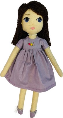 Cottzion Handmade cotton Doll / Attractive Stuffed Toy /Plush Toy - Anya Doll 35cm  - 35 cm(Purple)