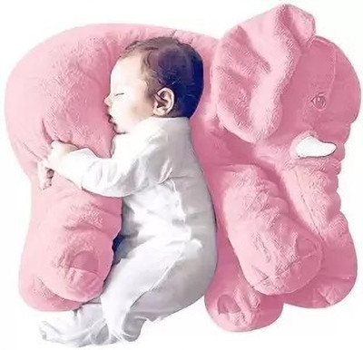 BOLT Pink Elephant Baby Sleeping Pillow Soft Puppet Toy & Elephant soft toys playing  - 50 cm(Pink)
