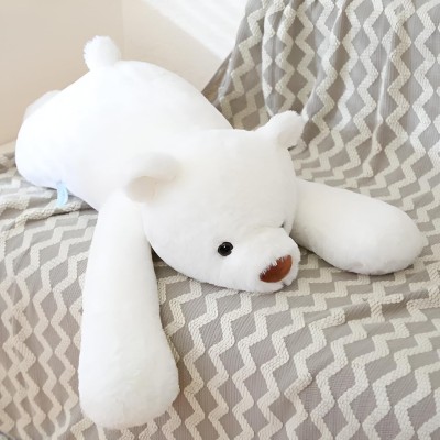 Tickles Cute Beer Soft Stuffed Plush Pillow Animal Toy For Kids Girls & Boys  - 55 cm(White)