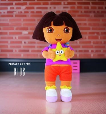 P I SOFT TOYS 35cm multicolor and attractive dora doll for cute kids  - 35 cm(Multicolor)