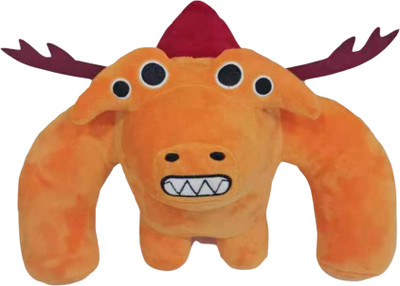 TechMax Solution Soft horror cute face plush soft toys  - 30 cm(Brown)