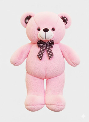 Maczen Rosie Super Soft Pink Teddy Bear Big Huggable Plush with Classic Polka Bow  - 121 cm(Pink)