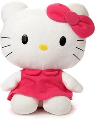 Tickles Cute Hello Kitty Soft Stuffed Plush Animal Toy for Kids Birthday Gift  - 22 cm(Red)