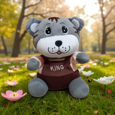 Luipui Tiger Soft Toy - Cute Plush Stuffed Animal For Kids Birthday Gift  - 38 cm(Multicolor)