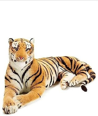 Patly Cute Sitting Tiger Stuffed Soft Toy For Kids Teddy Bear Animal For Girls Boys  - 70 cm(Brown)